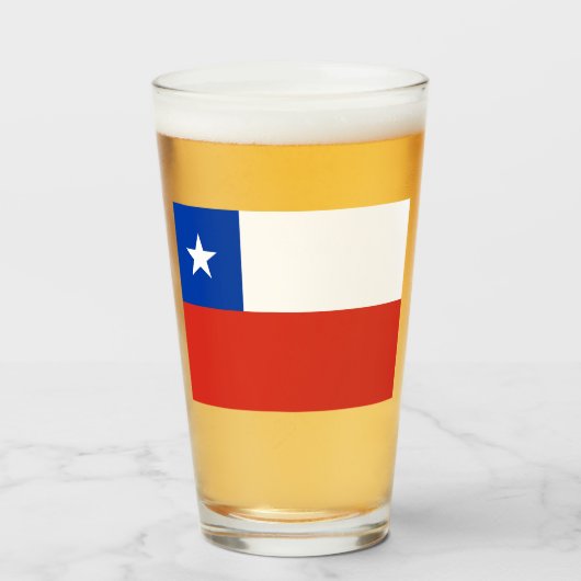 vlag van Chili Glas (Voorkant gevuld)