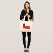 Vlag van Chili Grote Tote Bag (Voorkant (model))