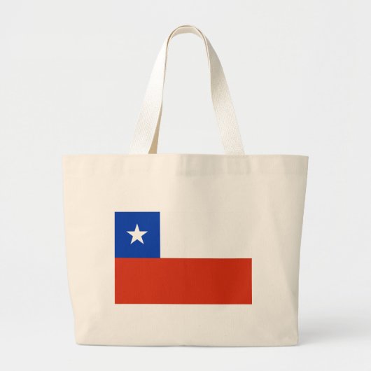 Vlag van Chili Grote Tote Bag (Voorkant)