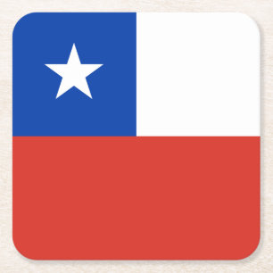 Vlag van Chili Kartonnen Onderzetters