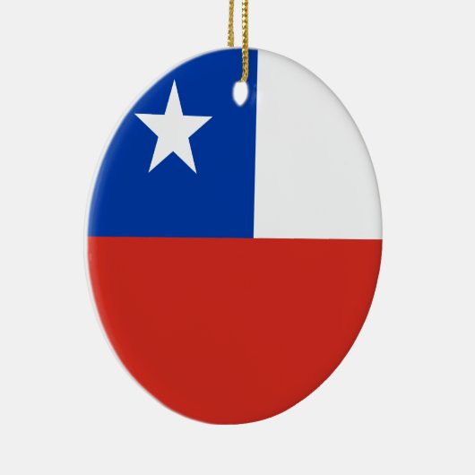 vlag van Chili Keramisch Ornament (Rechts)