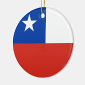 vlag van Chili Keramisch Ornament (Links)