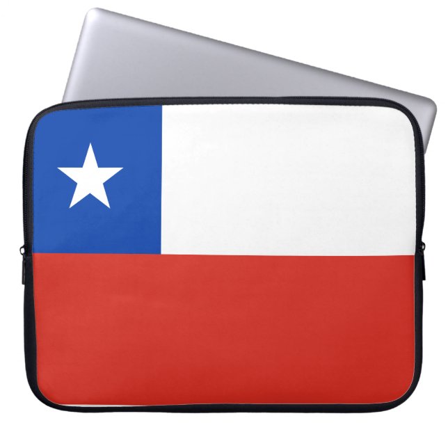 vlag van Chili Laptop Sleeve (Voorkant)