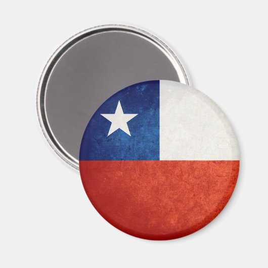 vlag van Chili Magneet (Voorkant / Achterkant)
