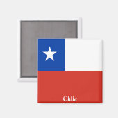 vlag van Chili Magneet (Voorkant / Achterkant)