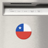 Vlag van Chili Magneet (Insitu (Vaatwasser))
