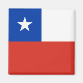 Vlag van Chili Magneet (Voorkant)