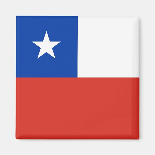 Vlag van Chili Magneet (Voorkant)