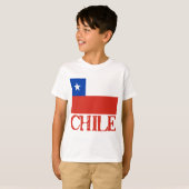 vlag van Chili met de naam Chili (overhemden, Butt T-shirt (Voorkant volledig)