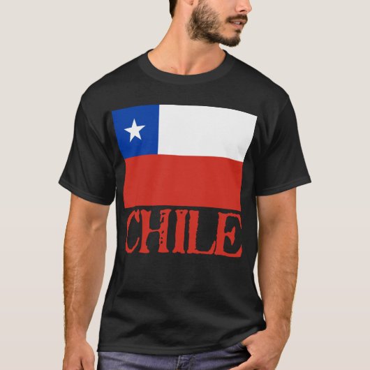 vlag van Chili met de naam Chili (overhemden, Butt T-shirt (Voorkant)