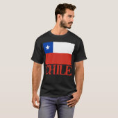 vlag van Chili met de naam Chili (overhemden, Butt T-shirt (Voorkant volledig)