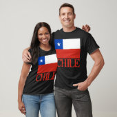 vlag van Chili met de naam Chili (overhemden, Butt T-shirt (Unisex)