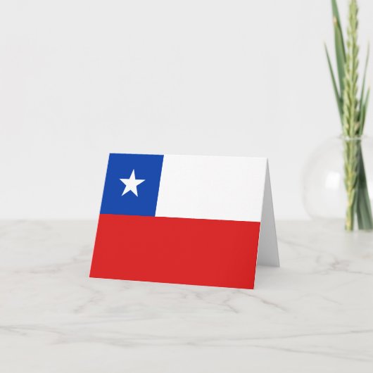 Vlag van Chili Notitiekaart (Voorkant)