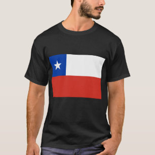 vlag van Chili overhemden, Buttonnen, kleding T-shirt