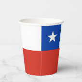 Vlag van Chili Papieren Bekers (Rechts)