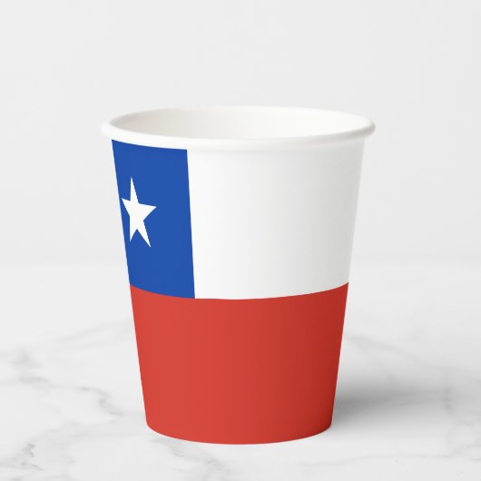 Vlag van Chili Papieren Bekers (Voorkant)