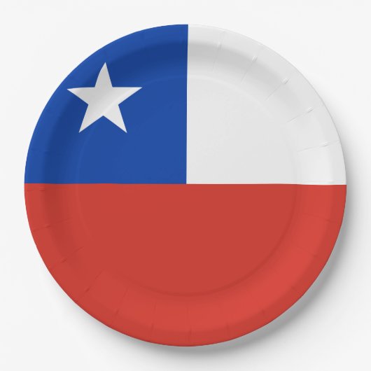 Vlag van Chili Papieren Bordje (Voorkant)