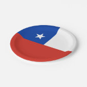 Vlag van Chili Papieren Bordje (Gekanteld)
