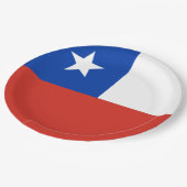 vlag van Chili Papieren Bordje (Gekanteld)