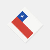 Vlag van Chili Papieren servetten (Hoek)