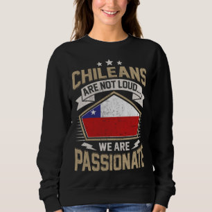 Vlag van Chili Passionele Chileense Meisjes & Vrou Trui