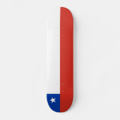 Vlag van Chili Persoonlijk Skateboard (Voorkant)