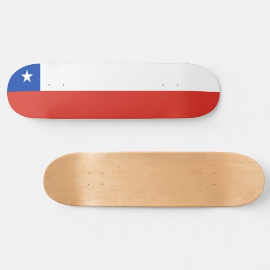 vlag van Chili Persoonlijk Skateboard (Horizontaal)