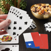 Vlag van Chili Pokerkaarten (Insitu)
