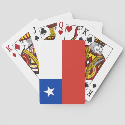 Vlag van Chili Pokerkaarten (Achterkant)