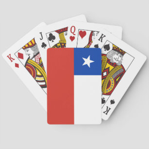 Vlag van Chili Pokerkaarten