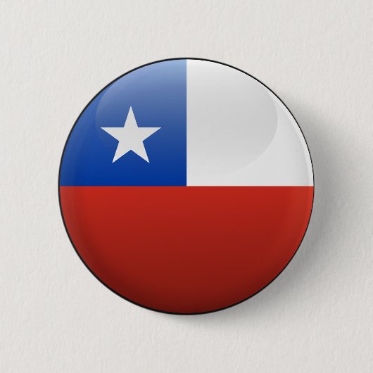 vlag van Chili Ronde Button 5,7 Cm (Voorkant)