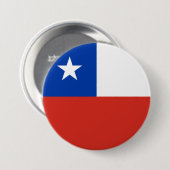 vlag van Chili Ronde Button 7,6 Cm (Voorkant /achterkant)