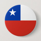 vlag van Chili Ronde Button 7,6 Cm (Voorkant)