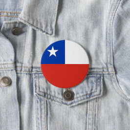 vlag van Chili Ronde Button 7,6 Cm