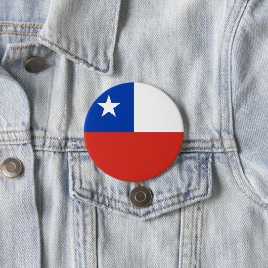 vlag van Chili Ronde Button 7,6 Cm (In situ)