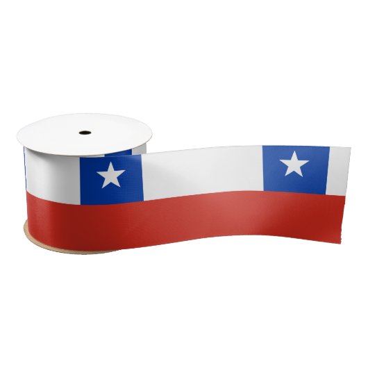 Vlag van Chili Satijnen Lint (Spoel)