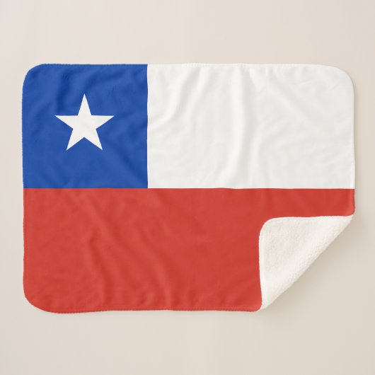 Vlag van Chili Sherpa Deken (Voorkant (horizontaal))