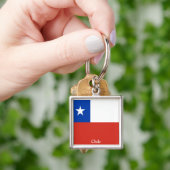 vlag van Chili Sleutelhanger (Hand)