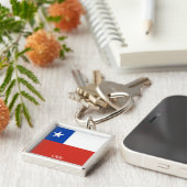vlag van Chili Sleutelhanger (Zijkant)