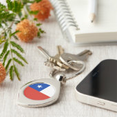 Vlag van Chili Sleutelhanger (Zijkant)