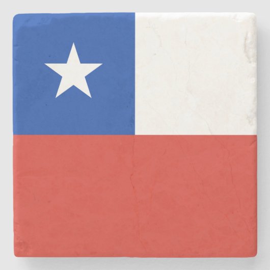 Vlag van Chili Stenen Onderzetter (Voorkant)