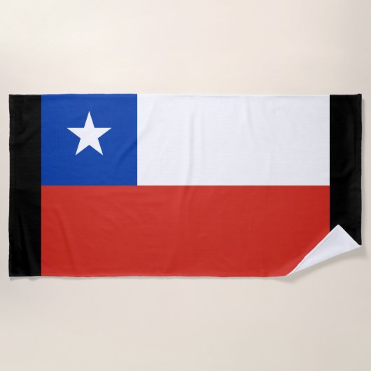 vlag van Chili Strandlaken (Voorkant)
