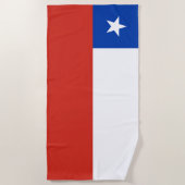 Vlag van Chili Strandlaken (Voorkant)