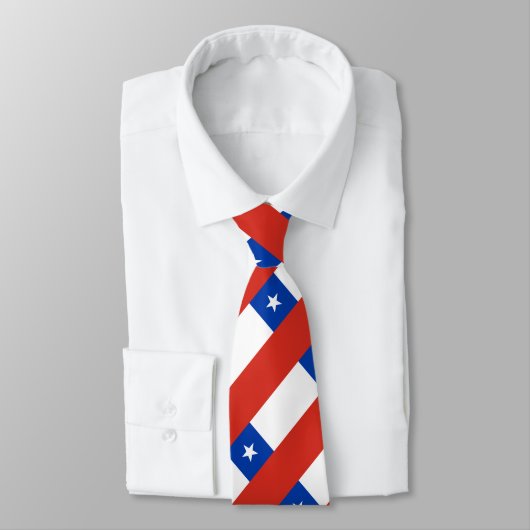 Vlag van Chili Stropdas (Gebonden)