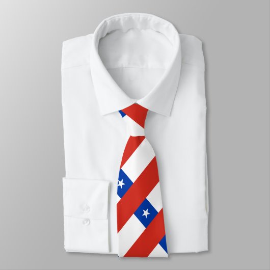 Vlag van Chili Stropdas (Gebonden)