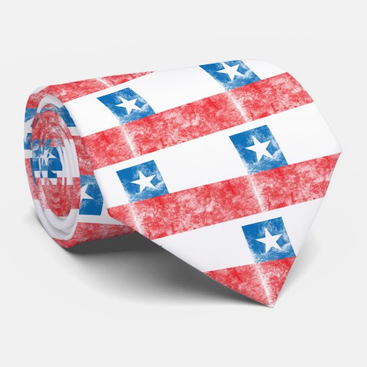  vlag van Chili Stropdas (Opgerold)