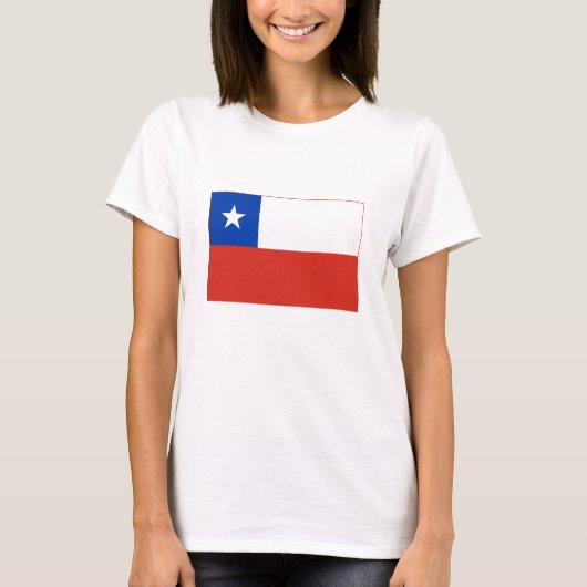 Vlag van Chili T-shirt (Voorkant)