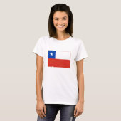 Vlag van Chili T-shirt (Voorkant volledig)