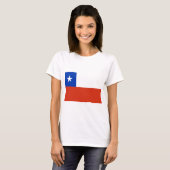 vlag van Chili T-shirt (Voorkant volledig)