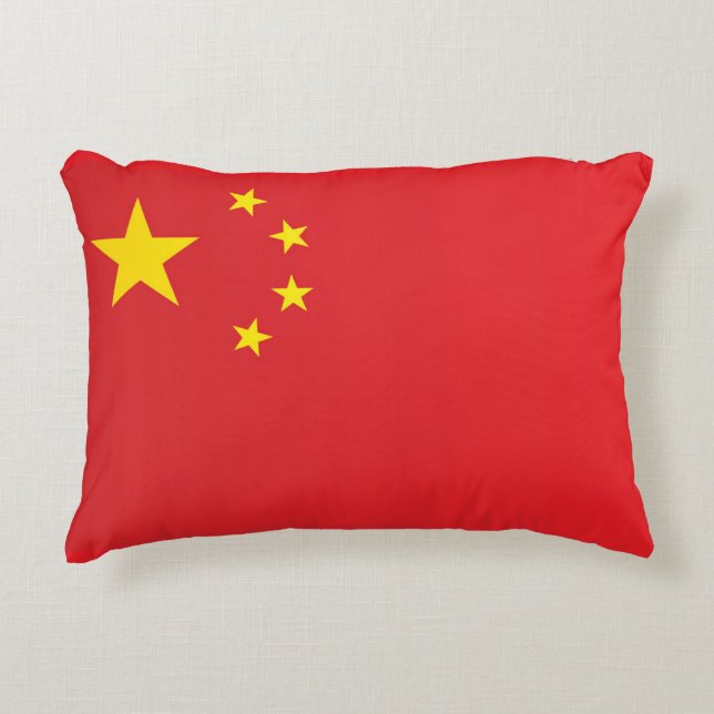 Vlag van China Accent Kussen (Voorkant)